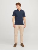 JJESUMMER LINEN POLO SS LN Navy Navy S thumbnail 7