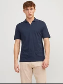JJESUMMER LINEN POLO SS LN Navy Navy S thumbnail 1