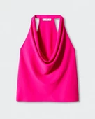 Mango Drape yaka bluz thumbnail 3