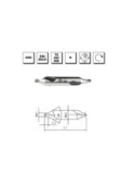 MTE 6,3 mm Punta Matkap Ucu HSS DIN 333 / A thumbnail 2