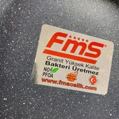 FMS Galaxy 30 Cm Basık Tencere Gece Grisi  G2004GLX thumbnail 2