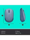 Logitech M171 910-006866 Mavi-Gri Optik Kablosuz Mouse thumbnail 6