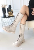 Mennd Bej Cilt Bağcıklı Çizme thumbnail 3