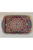 Çini/Mandala Temalı Mini Sunum Tepsisi - 1 Adet thumbnail 4