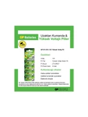 GP Pil 27A Alkalin 12V Gp thumbnail 3