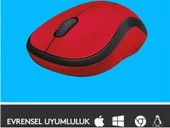 Logitech M220 910-004880 Kırmızı Sessiz Optik Kablosuz Mouse thumbnail 4