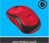 Logitech M220 910-004880 Kırmızı Sessiz Optik Kablosuz Mouse thumbnail 5