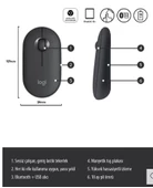 Logitech Pebble M350 Sessiz Optik Kablosuz Mouse - Siyah thumbnail 3
