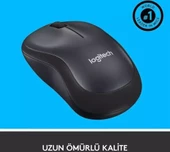 Logitech M220 Sessiz Kompakt Kablosuz Mouse - Siyah thumbnail 5