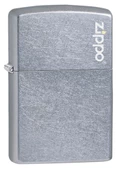 Zippo Regular Street Chrome Dik Logo Çakmak thumbnail 1