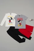 4'lü Mickey Mouse Baskılı Tshirt Şort Pantolon Takım thumbnail 2