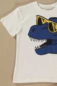 Dinozor Baskılı Saks Alt Üst Şort Takım thumbnail 2