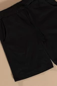 Çizgili Siyah Tshirt Şort Takım thumbnail 2