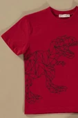 Dinozor Baskılı Siyah Alt Üst Şort Takım thumbnail 2