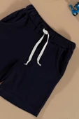 Batik Yıkamalı Lacivert Tshirt Şort Takım thumbnail 3