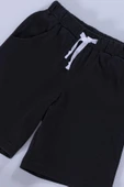 Çizgili Tshirt Şort Siyah Takım thumbnail 4