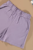Batik Yıkamalı Lila Tshirt Şort Takım thumbnail 2