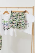 4'lü Tshirt Pantolon Şort Yeşil Takım thumbnail 2