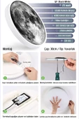 Gökyüzü Panel Moon Led Aplik 30 cm Çap 25watt thumbnail 3