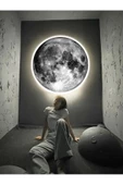 Gökyüzü Panel Moon Led Aplik 30 cm Çap 25watt thumbnail 4