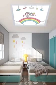 Gökyüzü Panel Çocuk Avize Duma Led 48w Tavan Tipi Avize thumbnail 1