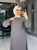 Kare Elbise Gri thumbnail 3