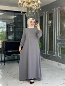 Mihriban Elbise Gri thumbnail 1