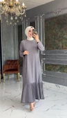 Tuğba Elbise Gri thumbnail 2