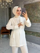 Eylül Ceket Takım Beyaz thumbnail 5