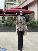 Rosa Örme Tunik-Bej Bej thumbnail 1