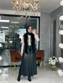 Deri Yelek Takım-Siyah Siyah thumbnail 3