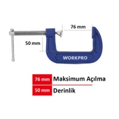 WORKPRO WP232018 75mm G Tipi İşkence thumbnail 2
