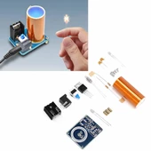 Demonte Mini Tesla Bobin Kit Modül  Kablosuz Enerji İletimi BD243 DC 9 / 12V Temassız Elektrik Transformatör Plazma Aktarım Proje Ödev Lehimleme Eğitim Seti thumbnail 1