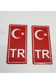 Teknotik Bmw E90 uyumlu Tr Plaka Stıcker 2'li thumbnail 1