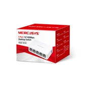 MERCUSYS 5port MS105 10/100 Yönetilemez Switch Masaüstü thumbnail 2