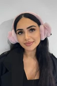 Pembe Renk Tilki Figürlü Peluş Kulaklık thumbnail 1