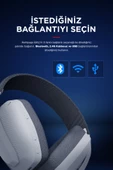 Rampage BLITZ Beyaz/Gri Wireless 2.4G+ Bluetooth Mikrofonlu Kablosuz Oyuncu Kulaklığı thumbnail 2