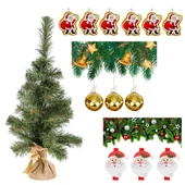 Yılbaşı Yeşil Çam Ağacı 60 cm Set-1 thumbnail 1