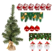 Yılbaşı Yeşil Çam Ağacı 60 cm Set-2 thumbnail 1