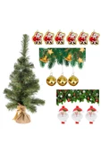 Yılbaşı Yeşil Çam Ağacı 60 cm Set-1 thumbnail 2