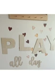 Play All Day Ahşap Yazı thumbnail 2