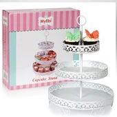Metal Cupcake Standı 3 Katlı Kek Standı thumbnail 3