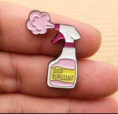 Idıot Repellent Yazılı Broş thumbnail 1