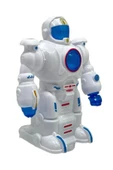 Çarp Dön Sesli Işıklı Robot 16 Cm Beyaz thumbnail 2