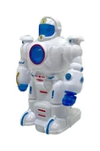 Çarp Dön Sesli Işıklı Robot 16 Cm Beyaz thumbnail 3