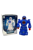 Çarp Dön Sesli Işıklı Robot 16 Cm Mavi thumbnail 6