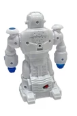 Çarp Dön Sesli Işıklı Robot 16 Cm Beyaz thumbnail 5