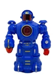 Çarp Dön Sesli Işıklı Robot 16 Cm Mavi thumbnail 1