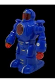 Çarp Dön Sesli Işıklı Robot 16 Cm Mavi thumbnail 4