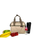 Stylo Beach Bag Termos Çanta - Bej thumbnail 1